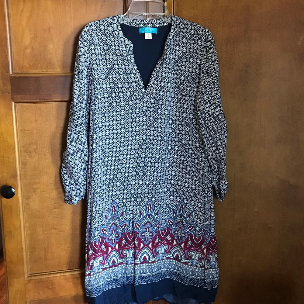 Patterned Shift Dress